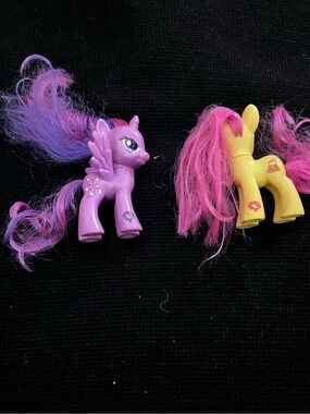 My Little Pony G4 Lot - Twilight Sparkle & Pursey Pink Brushable Figures
